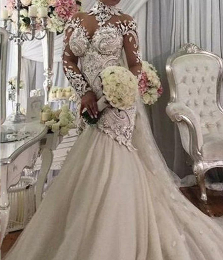 Nigerian wedding best sale gowns 2018