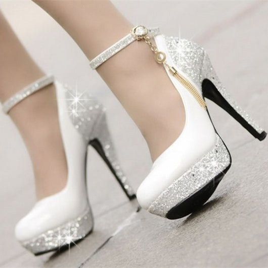 Women Platform Pumps Round Toe Stiletto High Heel Sandals Faux Suede Shoes  Woman | eBay